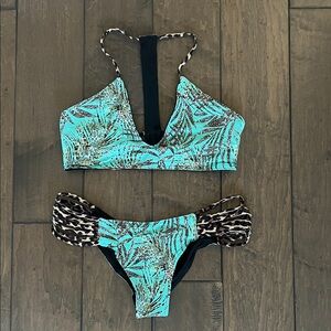 Savage Swim Phoenix/Haven Tropic Leopard Bikini, M